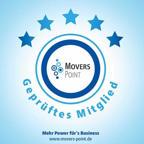 Geprüftes Mitgleid von Movers Point – Mehr Power für’s Business